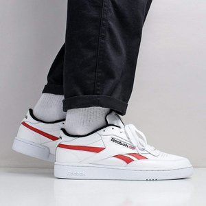 NEW FROM UK Reebok Club C Revenge MU Wht/Black/Red